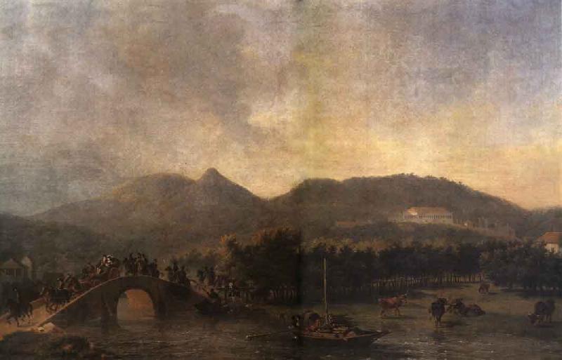 Nicolas-Antoine Taunay The Royal Processions Crossing of Maracana Bridge China oil painting art